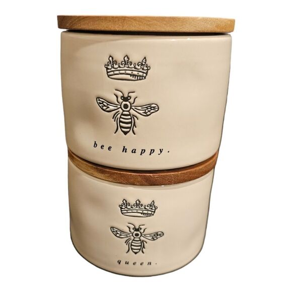 Rae Dunn Other - RAE DUNN Crown Icon Bee Stackable Cellars